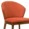 Armen Living Juno Orange Fabric and Walnut Wood Dining Side Chairs, PK2 LCJNSIWAOR - alternate 5